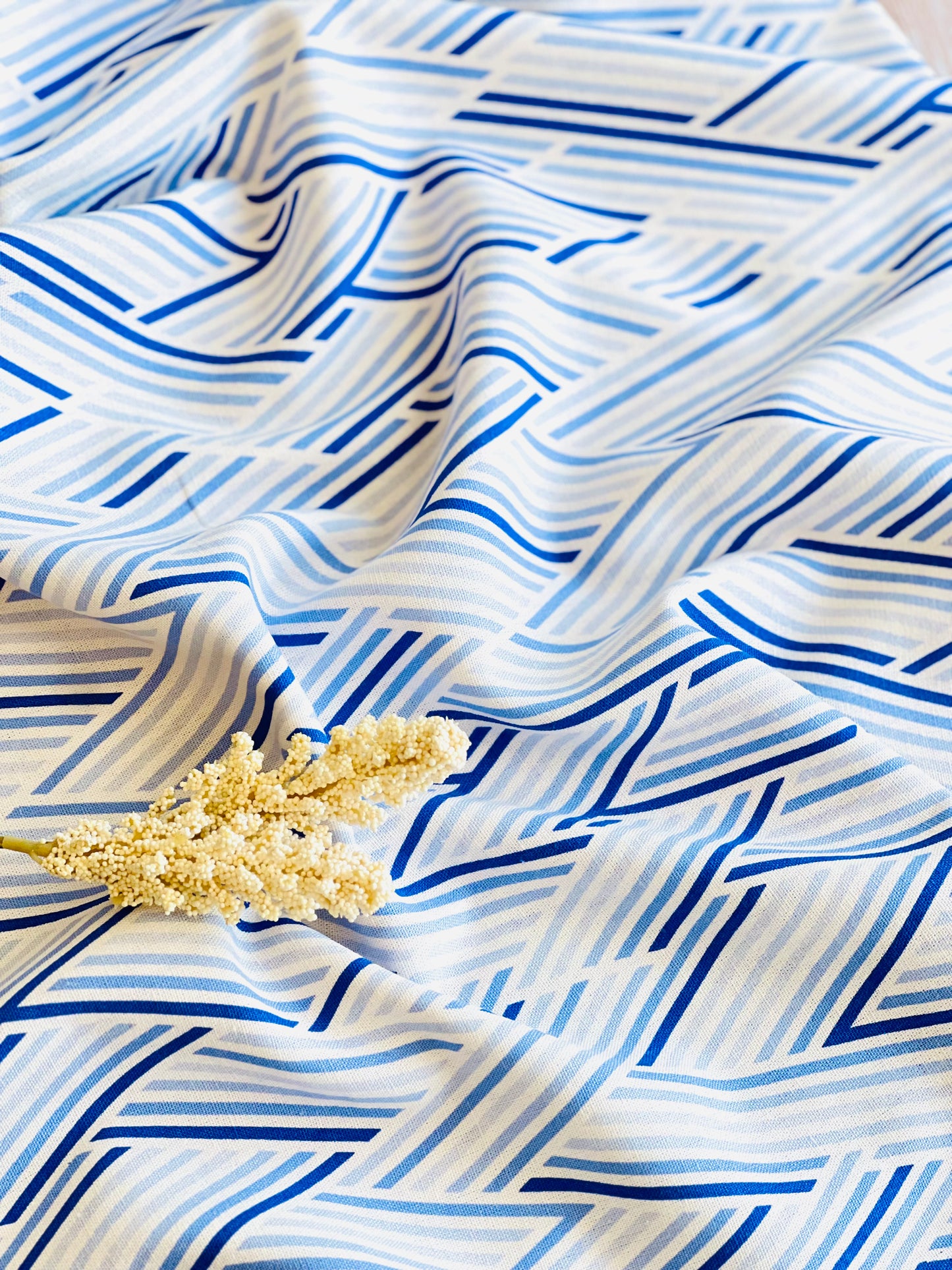 Printed Linen Blue Teepee