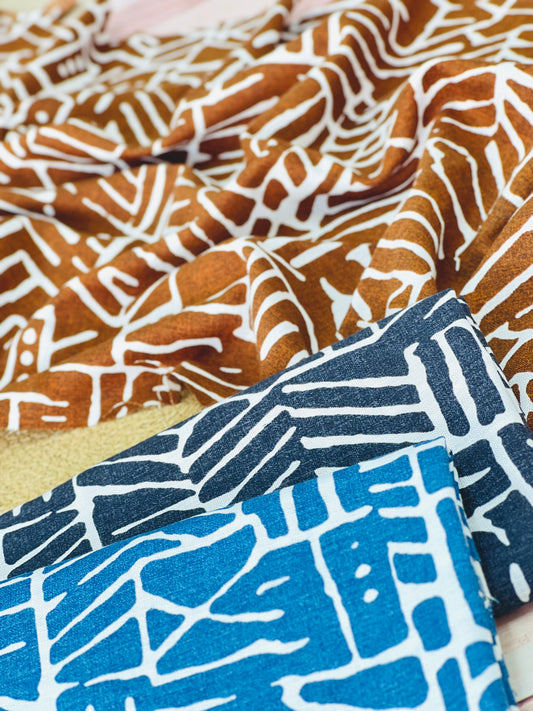 Printed Linen Zen Bling