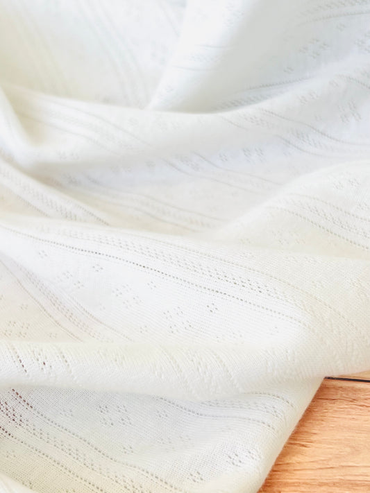 Cotton Jersey Stripes & Diamonds