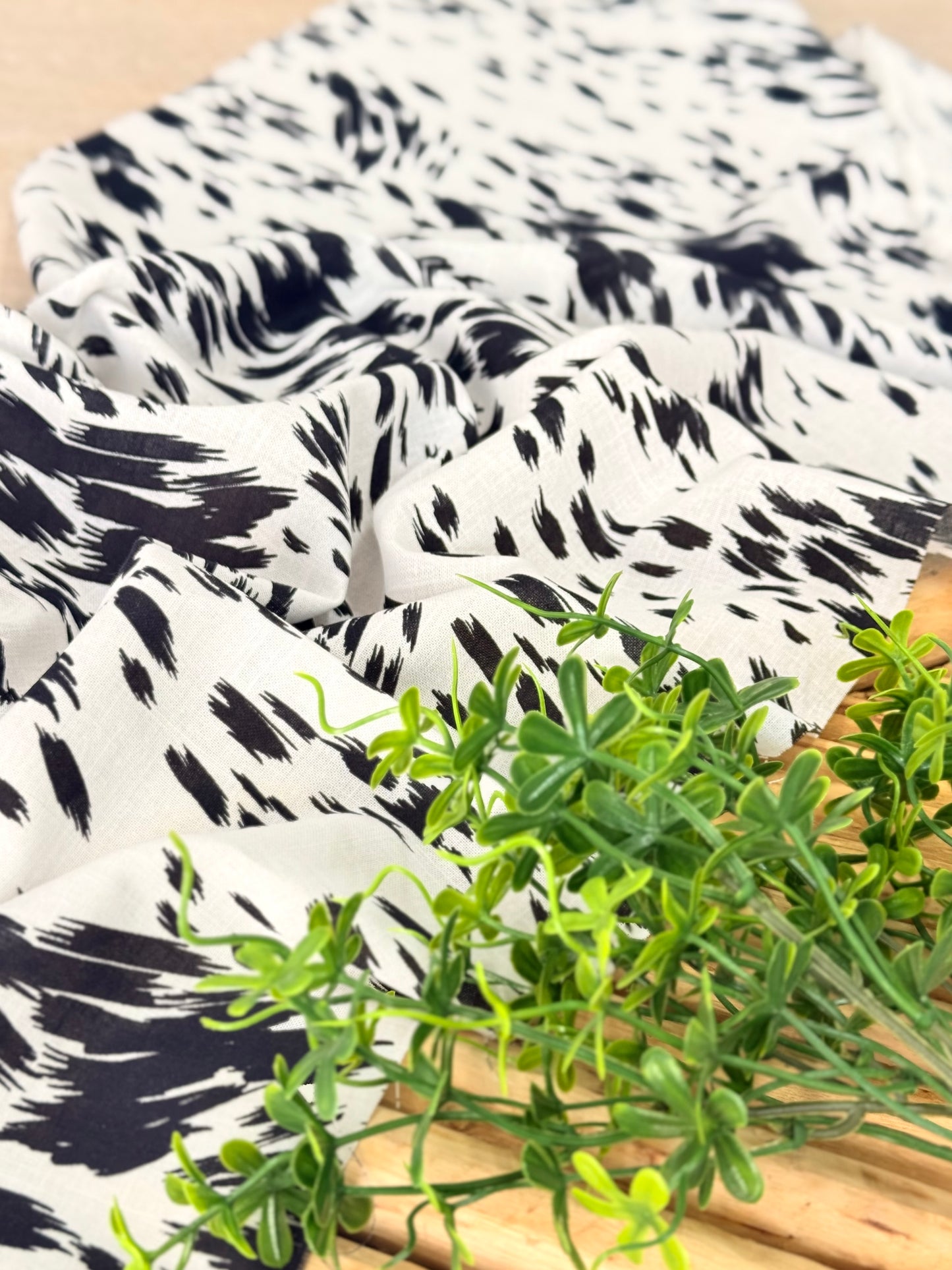 Printed Linen Brushstroke
