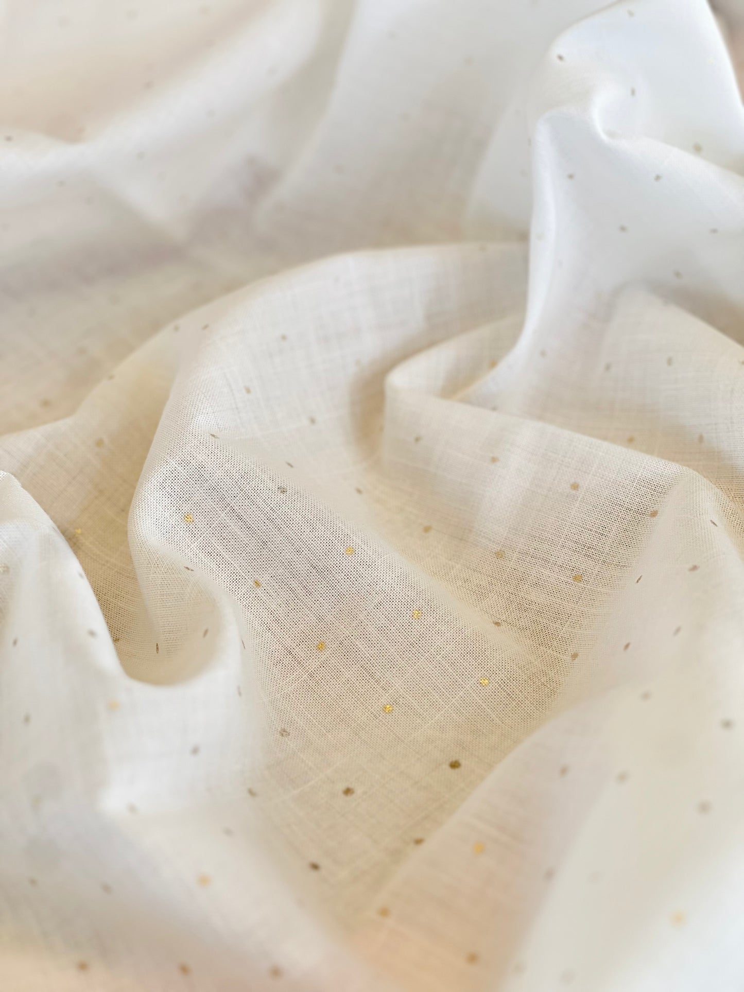 Printed Linen Foil Dots