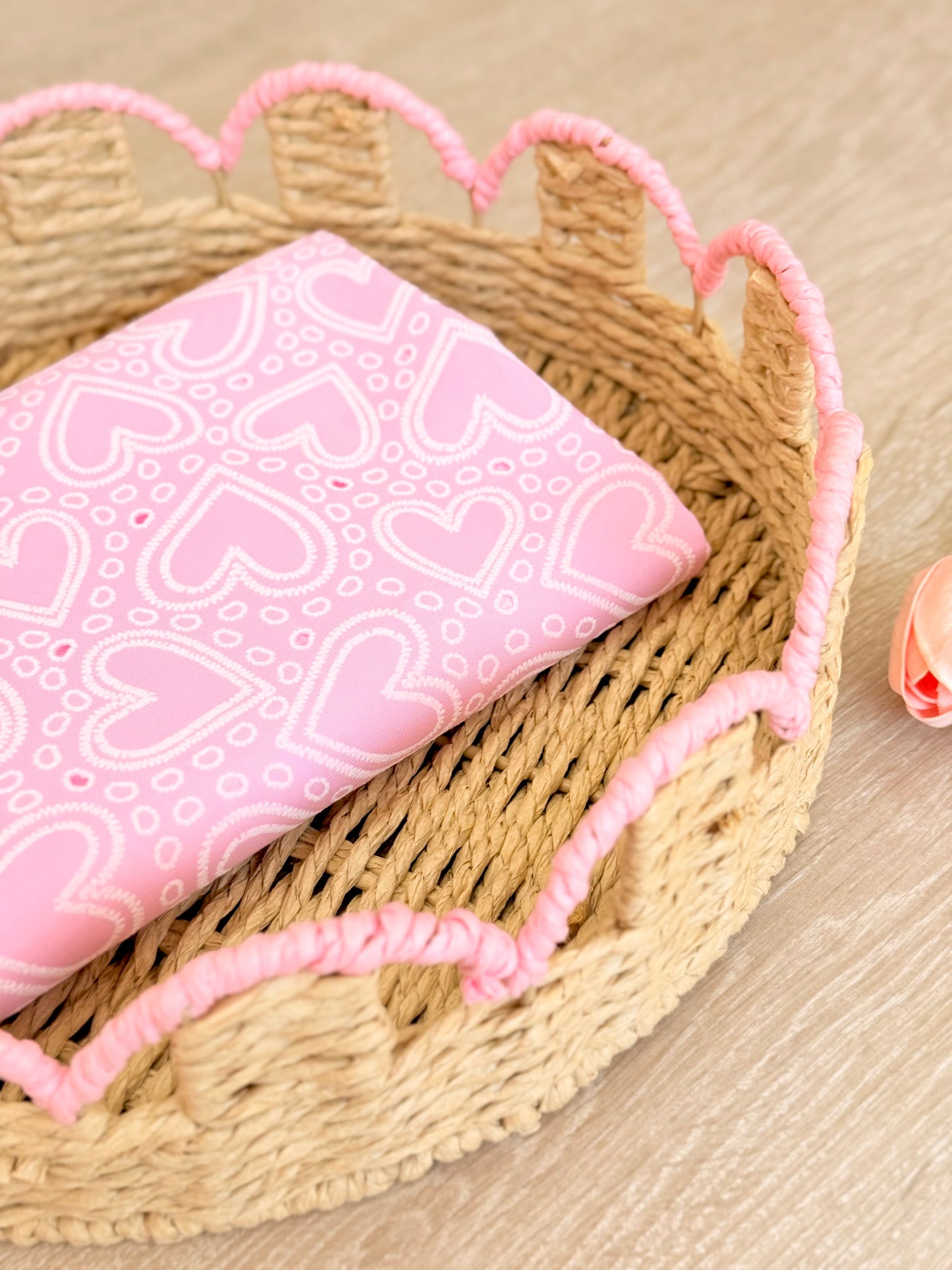 Puff Printed Cotton Bandana Hearts