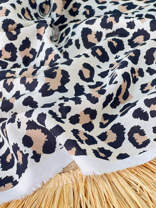 Printed Linen Wild Jaguar