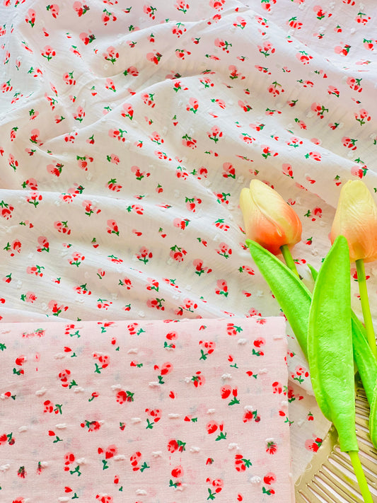 Printed Plumeti Cotton Flowers 14