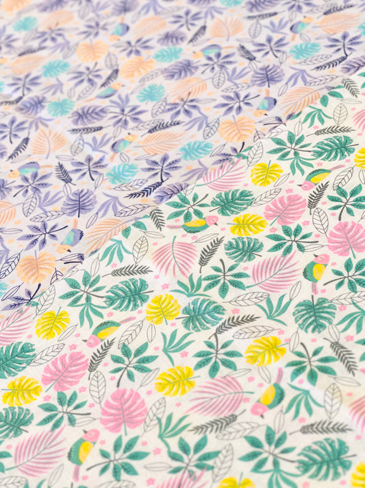 Printed Linen Tropic Pink