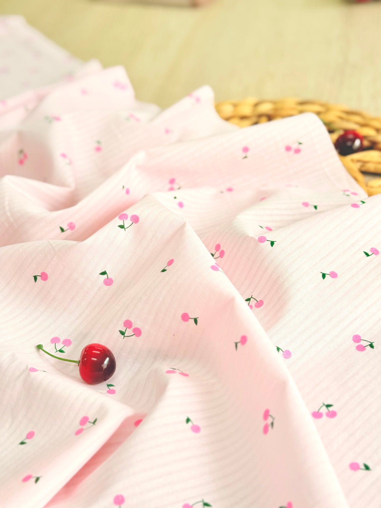 Printed Voile Cherry Bloom