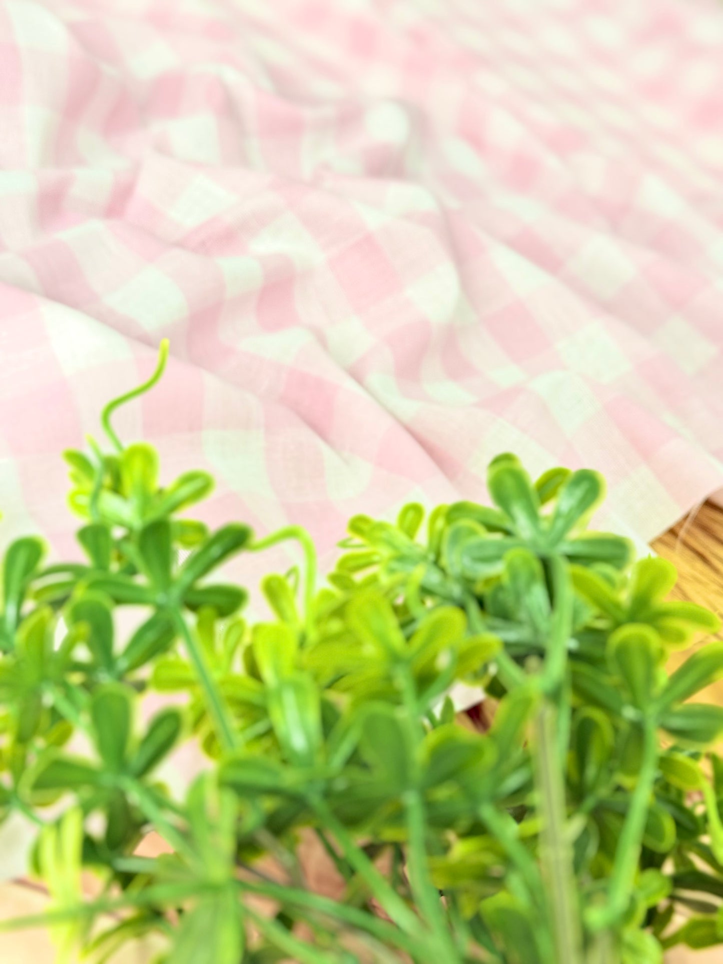 Printed Linen Checks 08
