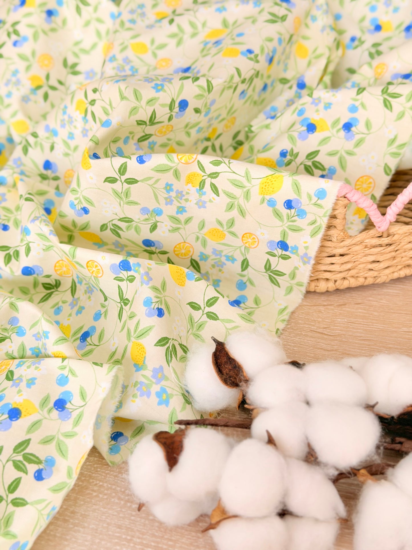 Cotton Twill Citrus Garden
