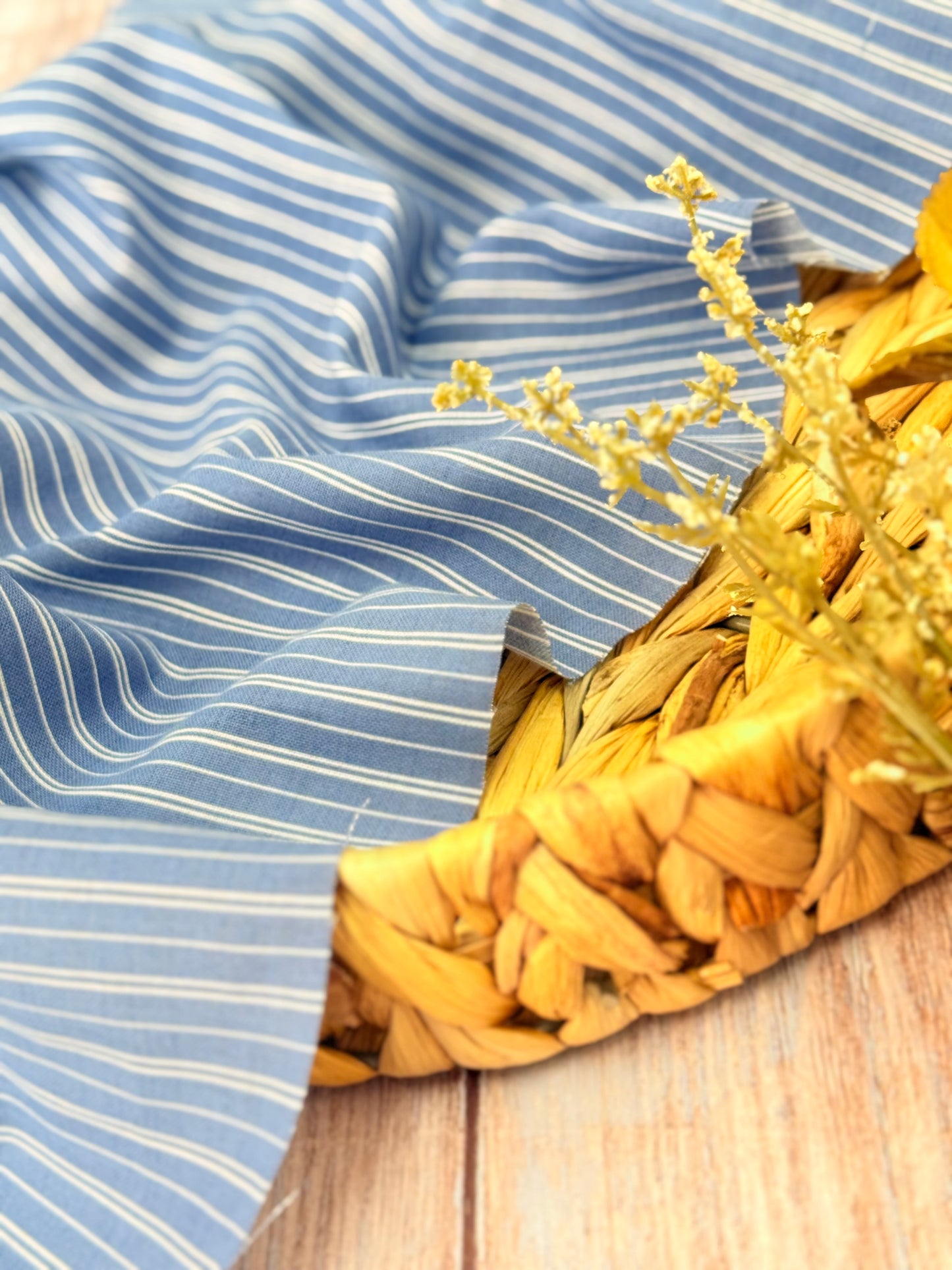 Printed Linen Indigo Harmony