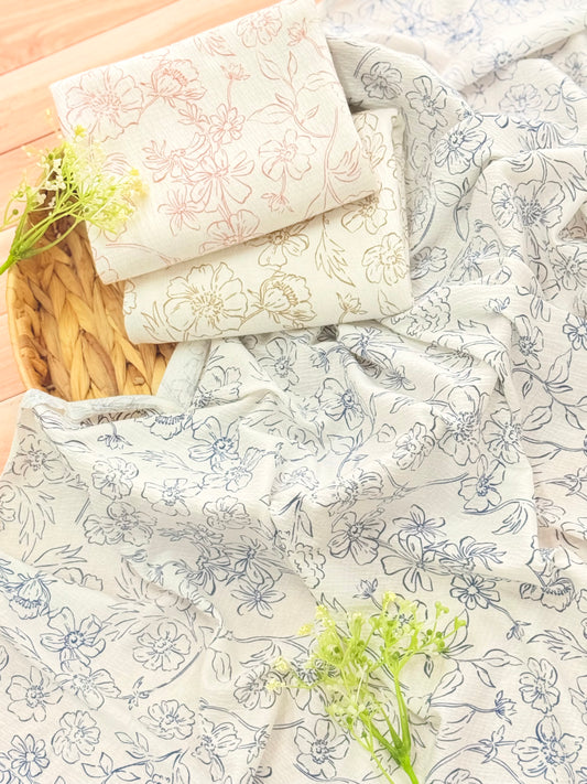 Knitted Seersucker Sketch Botanics