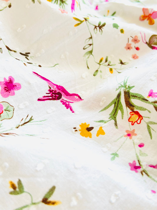 Printed Plumeti Cotton Spring