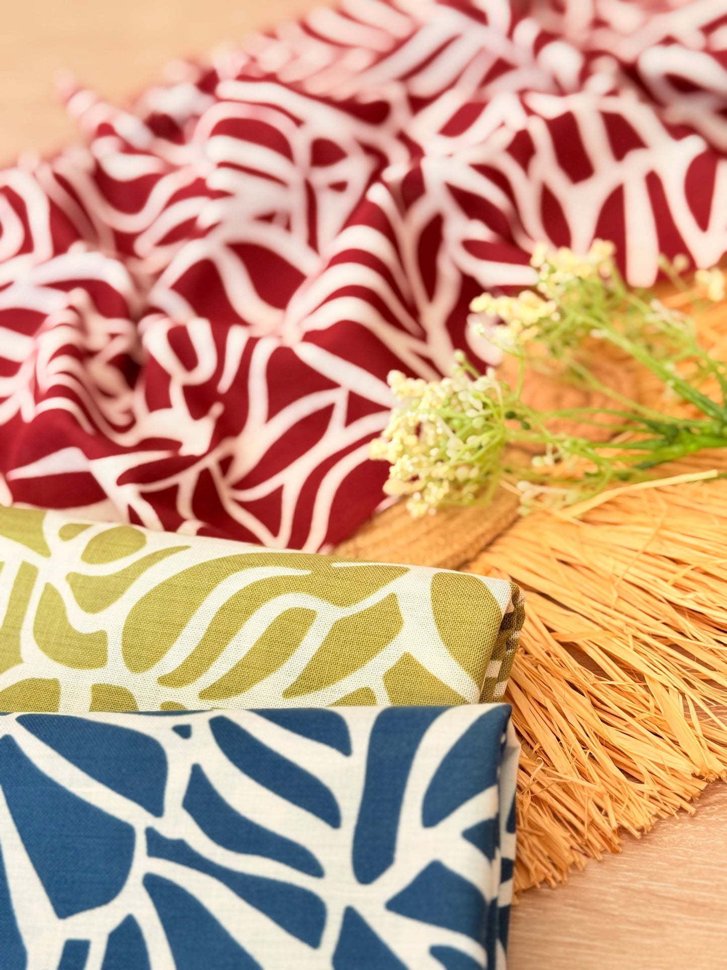Printed Linen Nature Trace