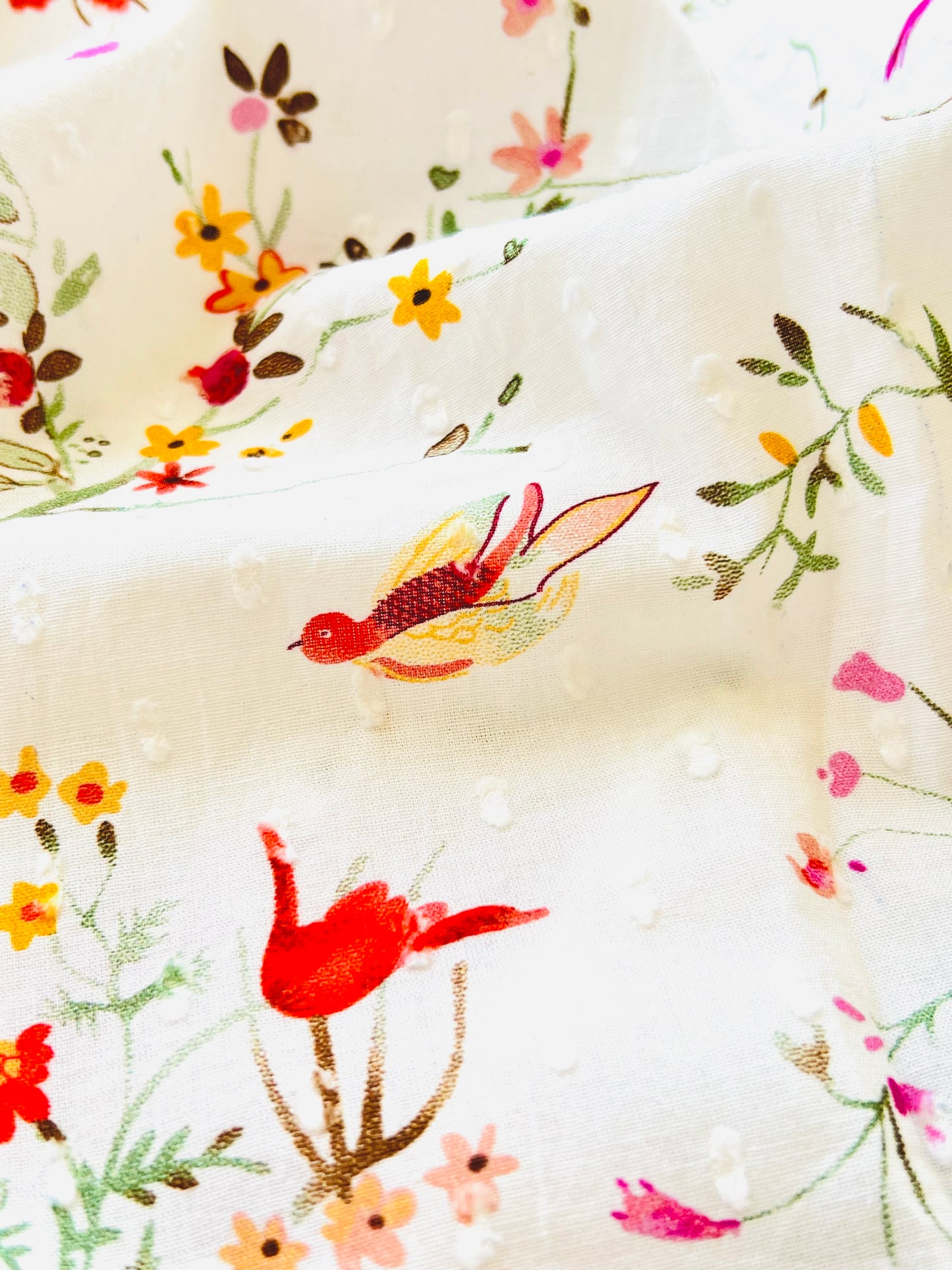 Printed Plumeti Cotton Spring