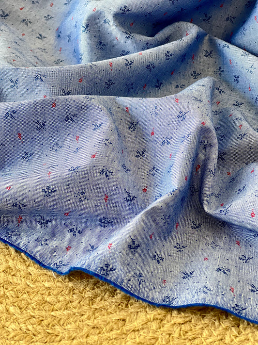 Printed Chambray Mini Flowers