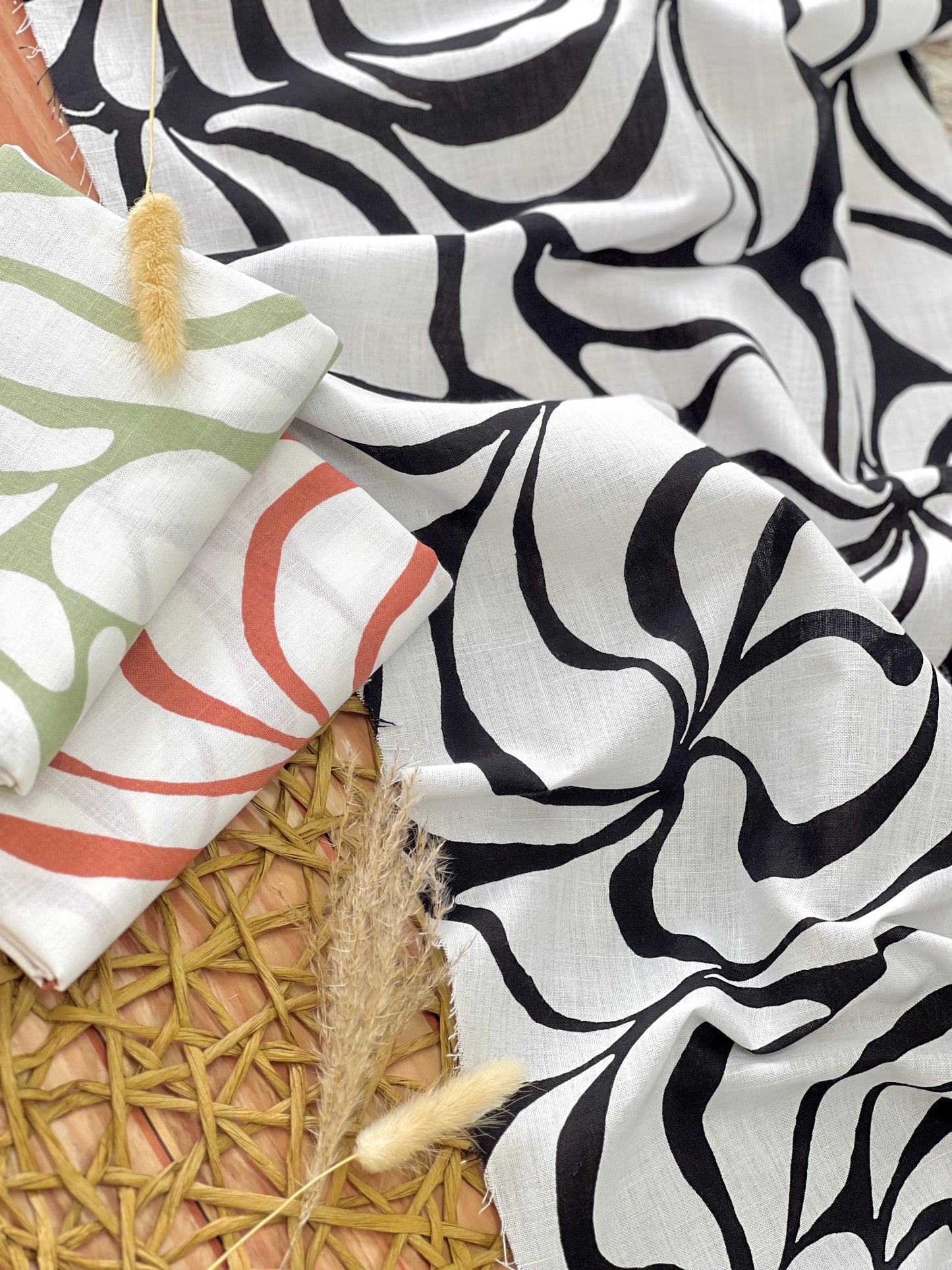 Printed Linen Flow Rythm