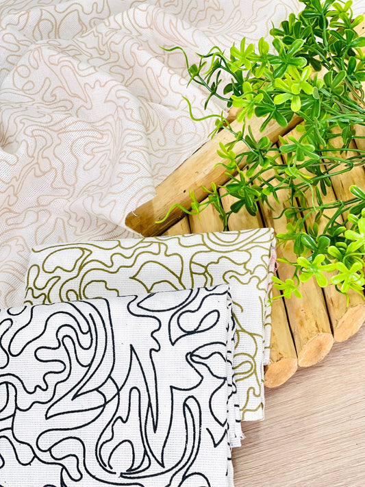 Artisanal Printed Linen Mindflow