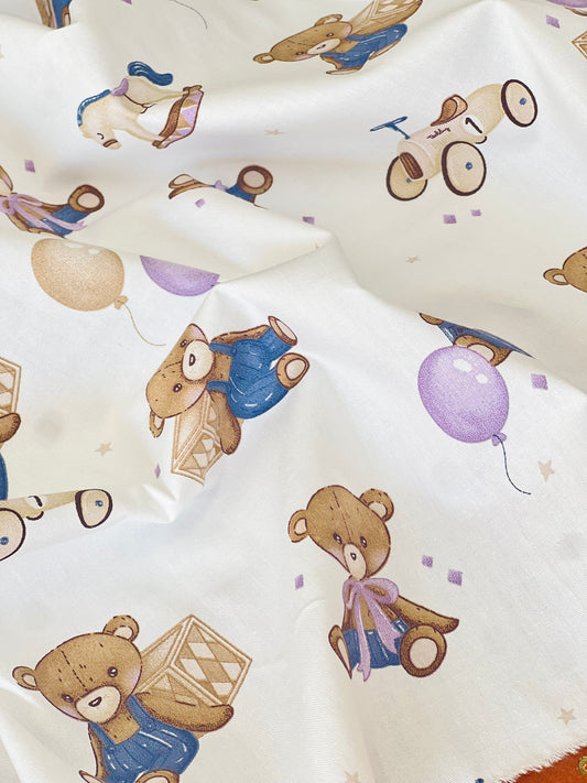 Cotton Twill Boy Bear