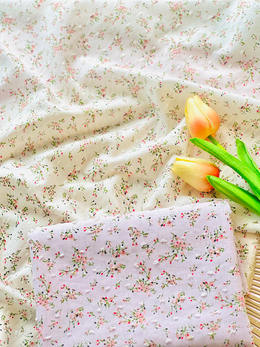 Printed Plumeti Cotton Flowers 13