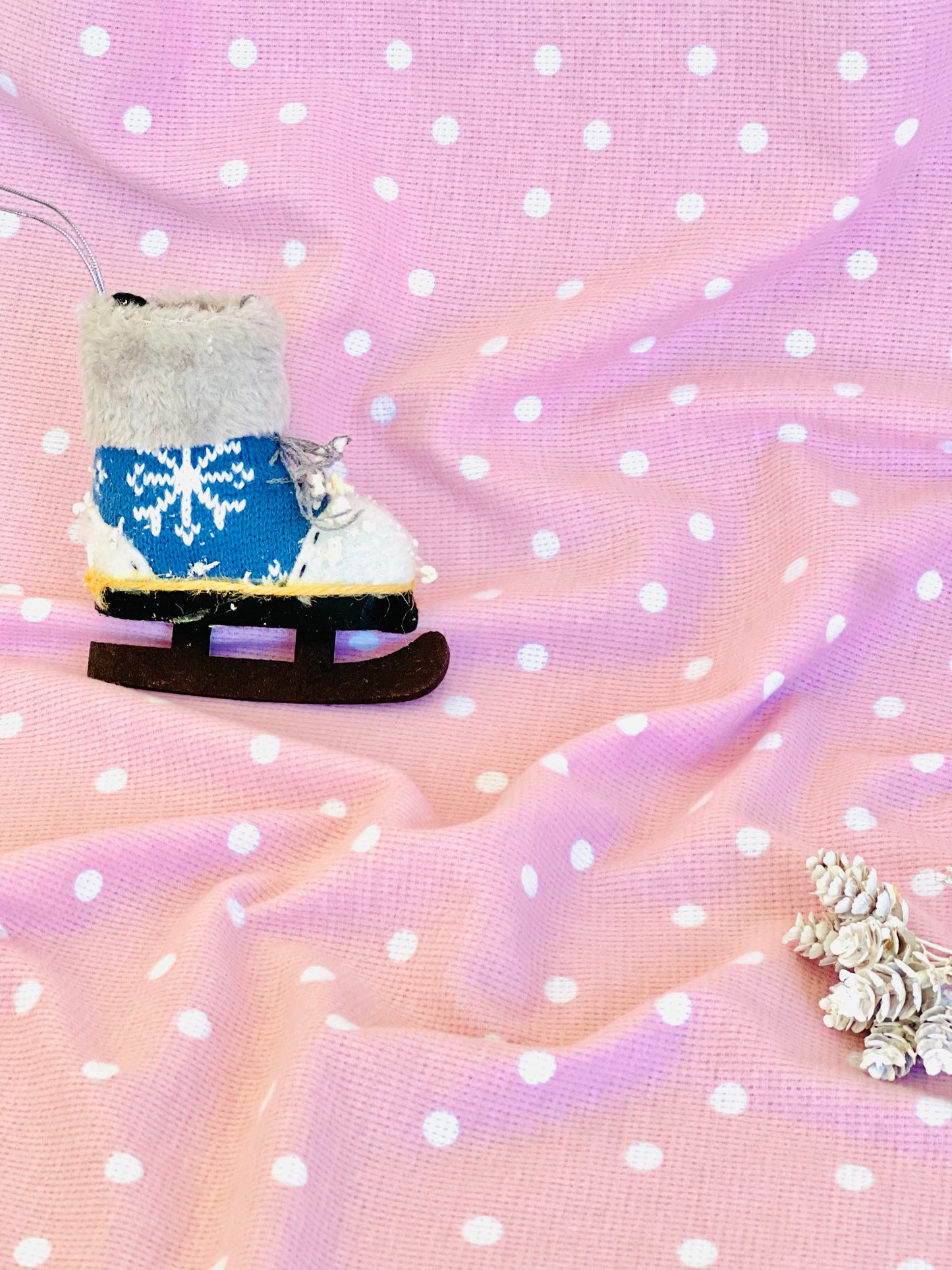 Printed Waffle Fabric Dots