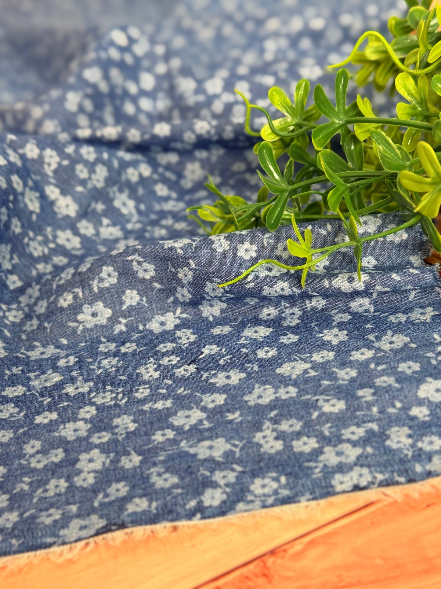 Printed Denim Blossom