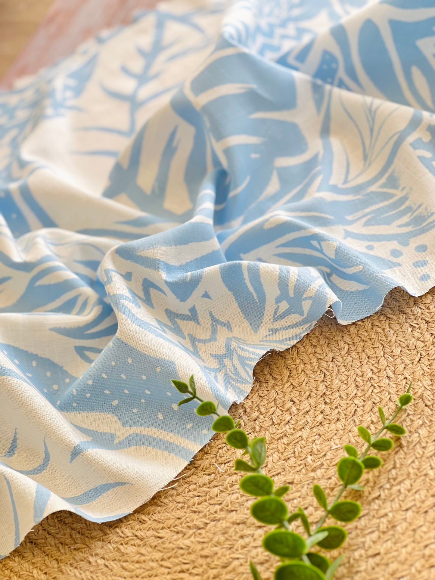 Printed Linen Island Botanics