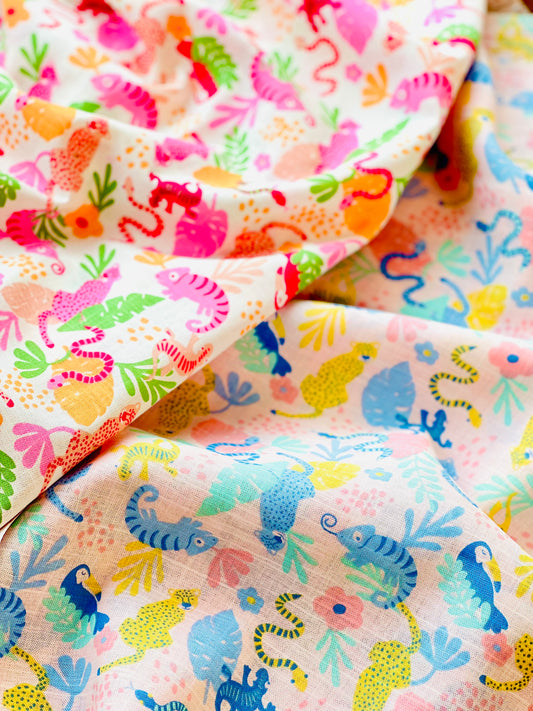 Printed Linen Salamandra