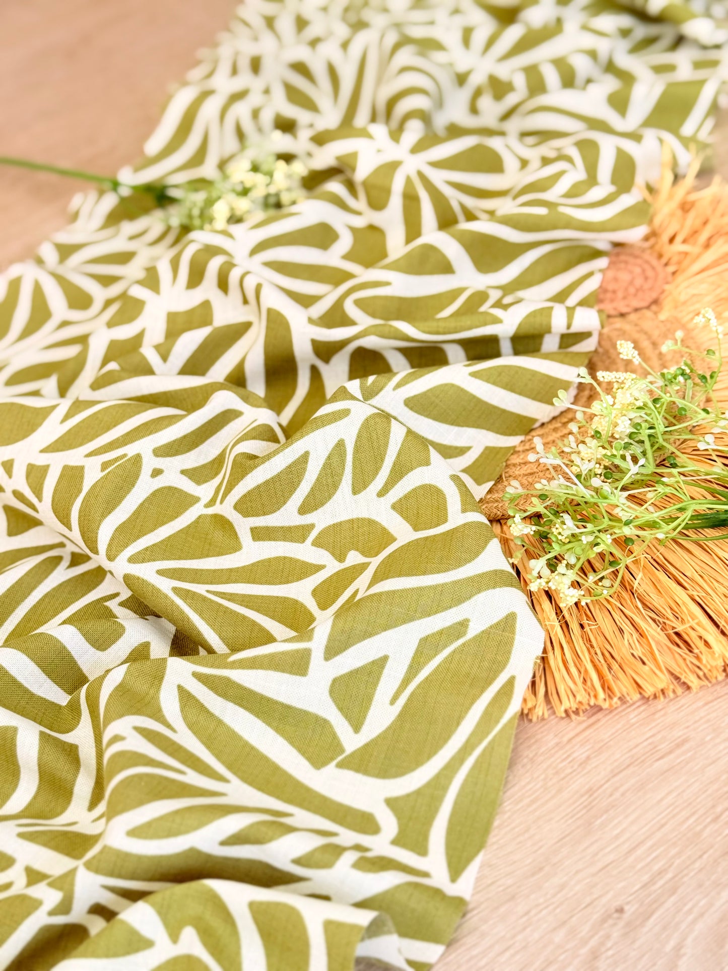Printed Linen Nature Trace