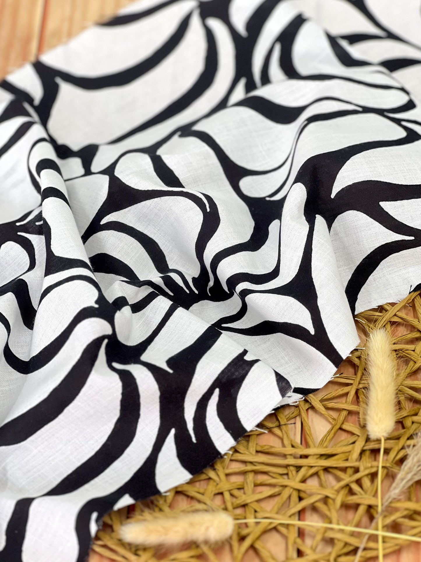 Printed Linen Flow Rythm