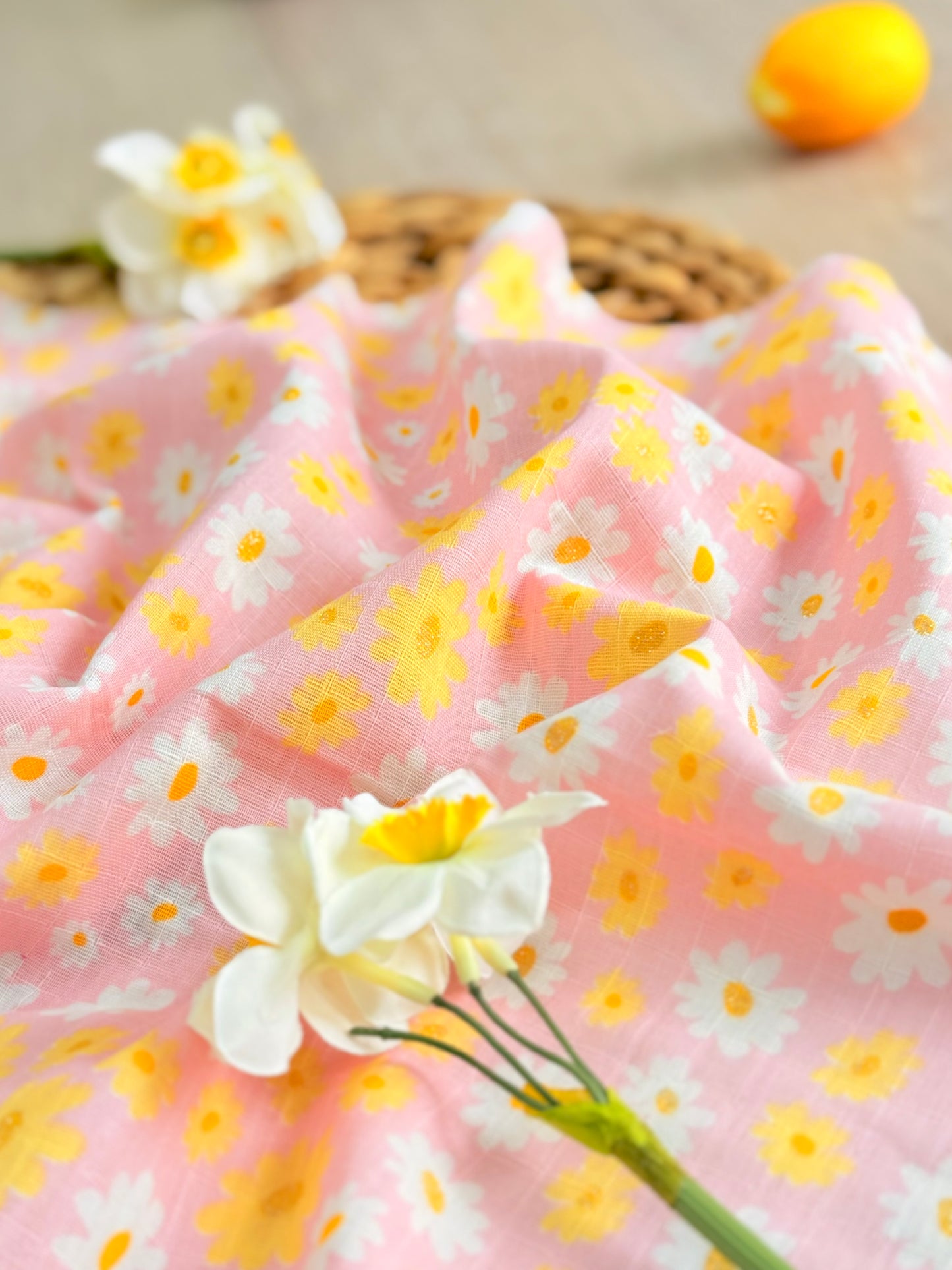Muselina Sunny Daisies