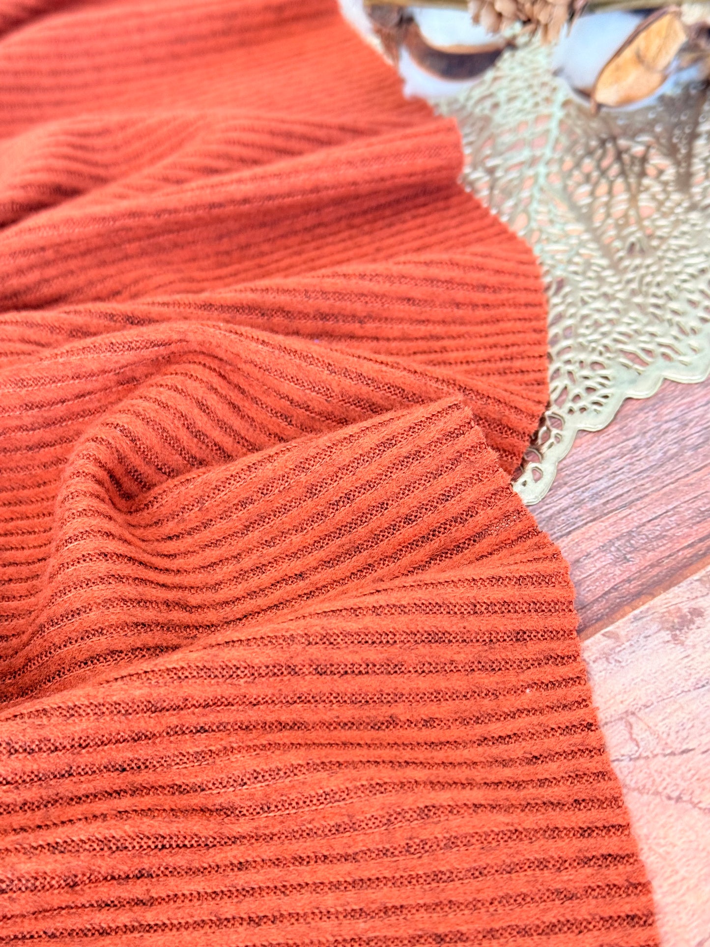 Sweater Knitted Rib Heather