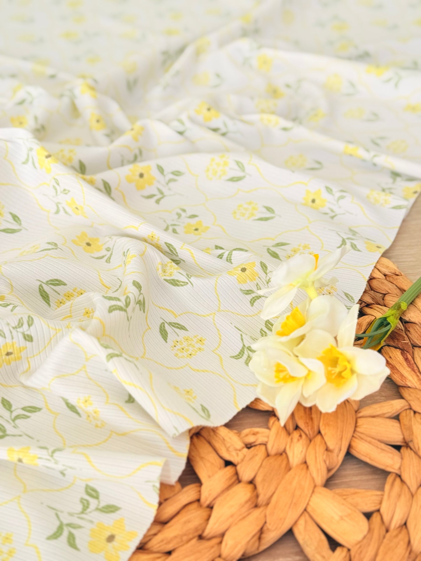 Printed Rib Morning Bloom