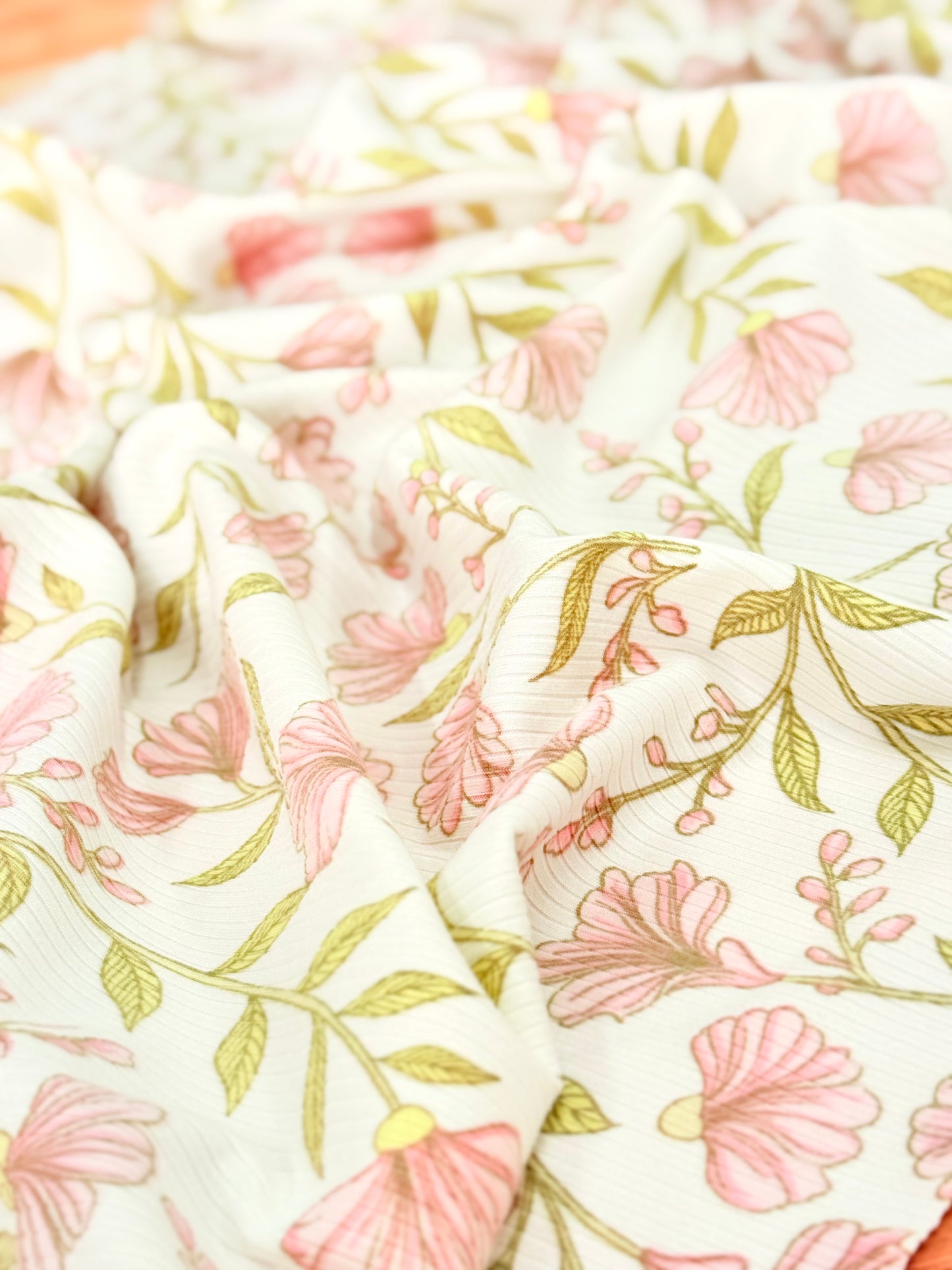 Printed Rib Blossom Charm