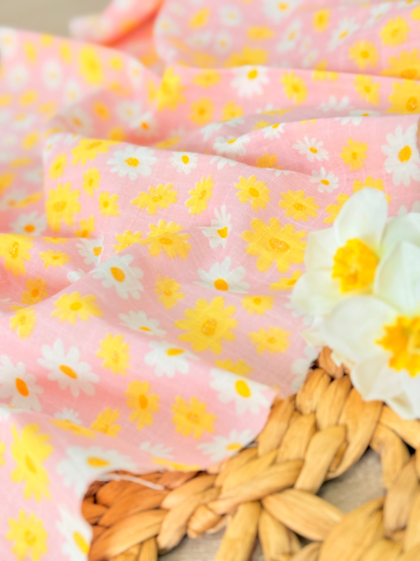 Muselina Sunny Daisies
