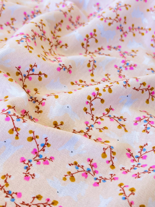 Interlock Rabbits & Flowers