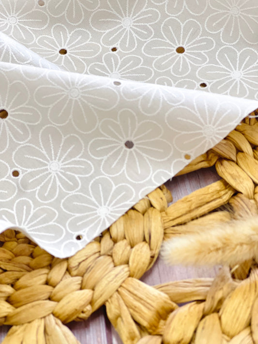 Printed Holl Out Cotton Iris