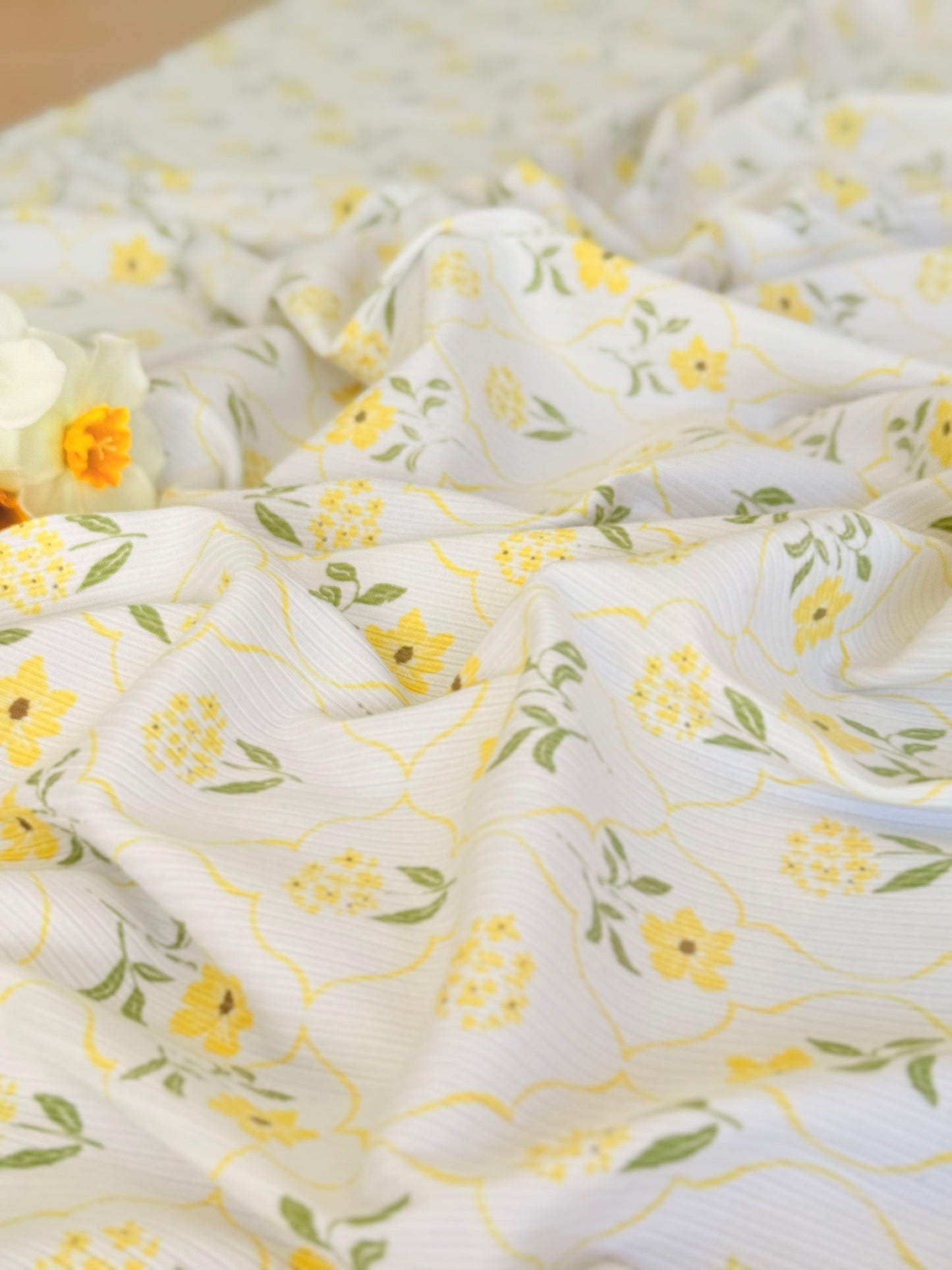 Printed Rib Morning Bloom