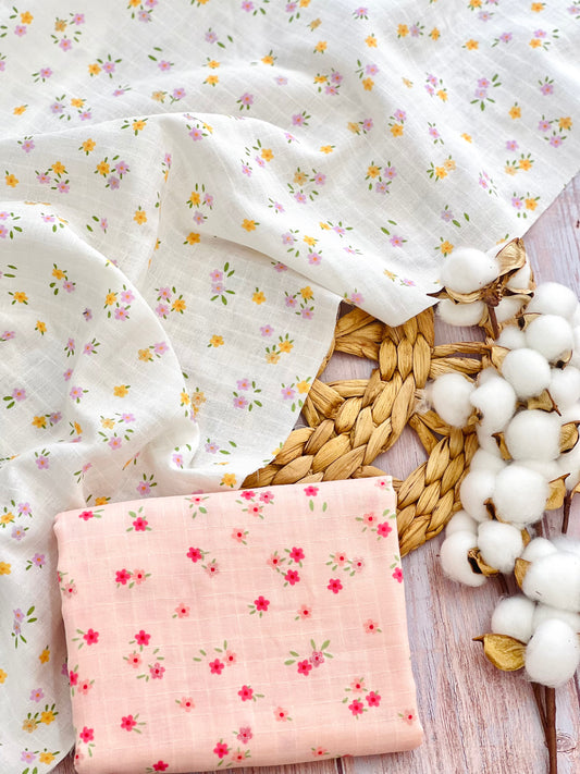 Muselina Shiny Flower 02