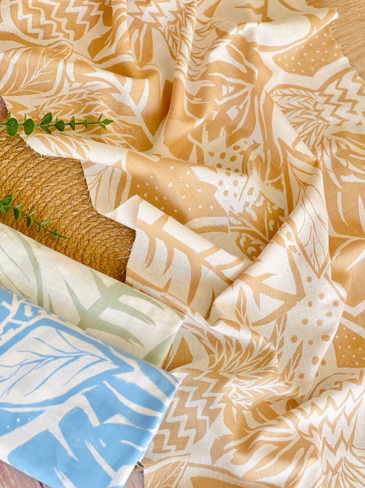 Printed Linen Island Botanics