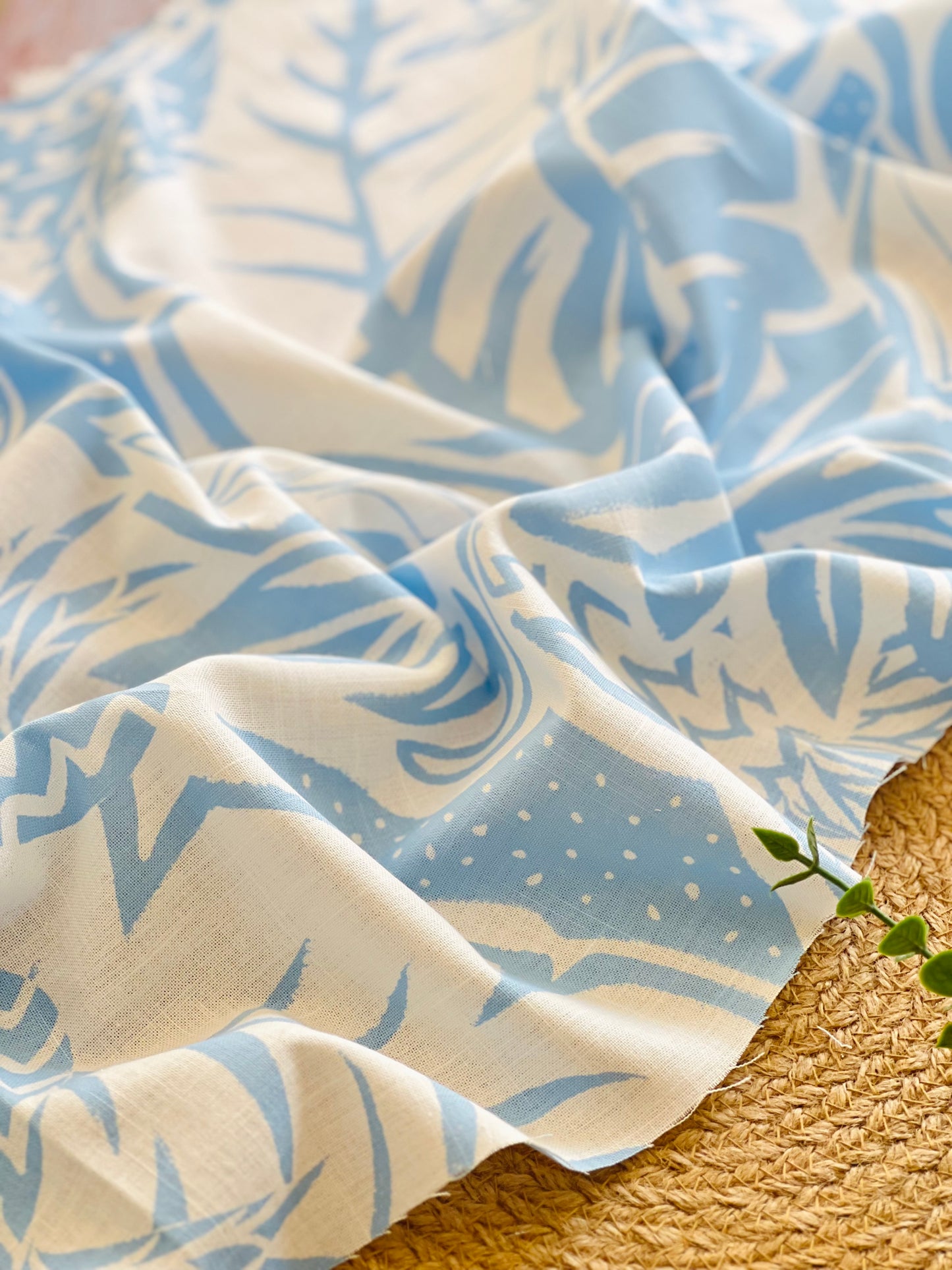 Printed Linen Island Botanics