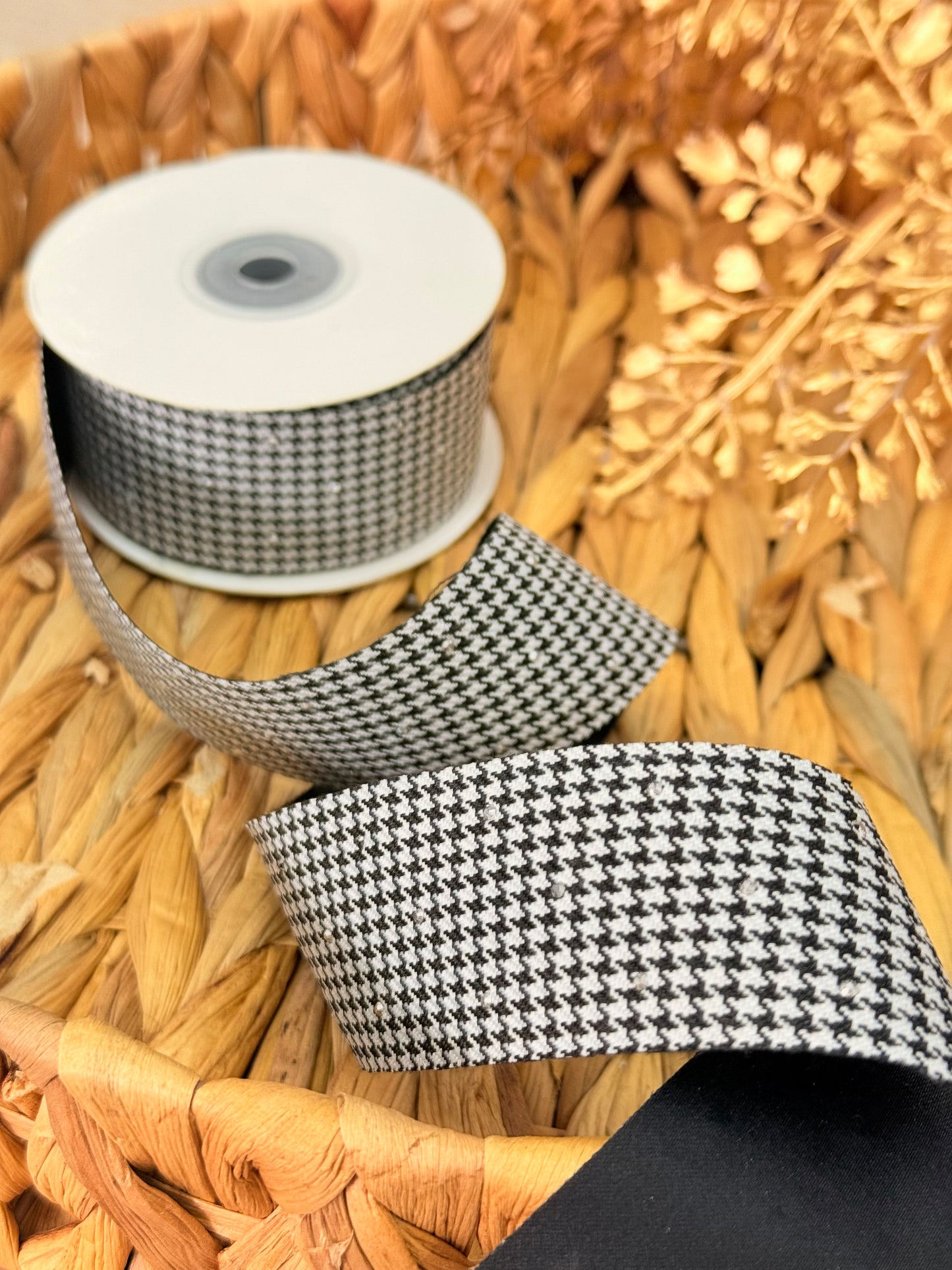 Listón Black & White Tweed
