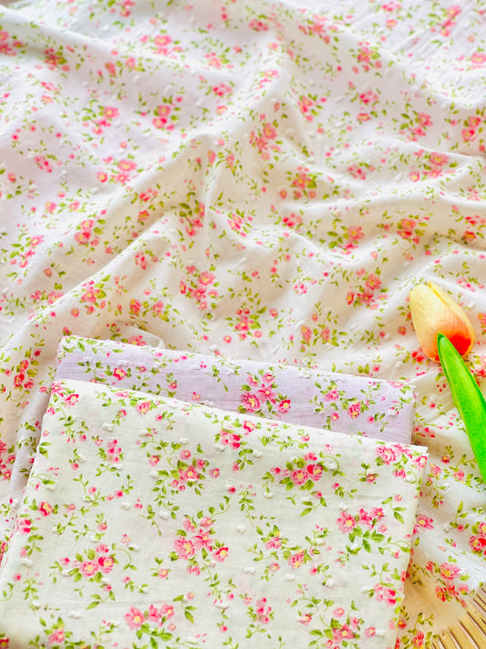 Printed Plumeti Cotton Flowers 15