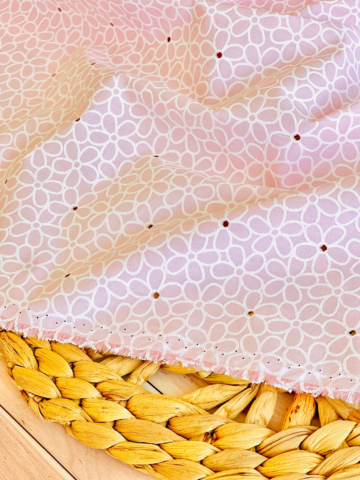 Printed Holl Out Cotton Jazmin