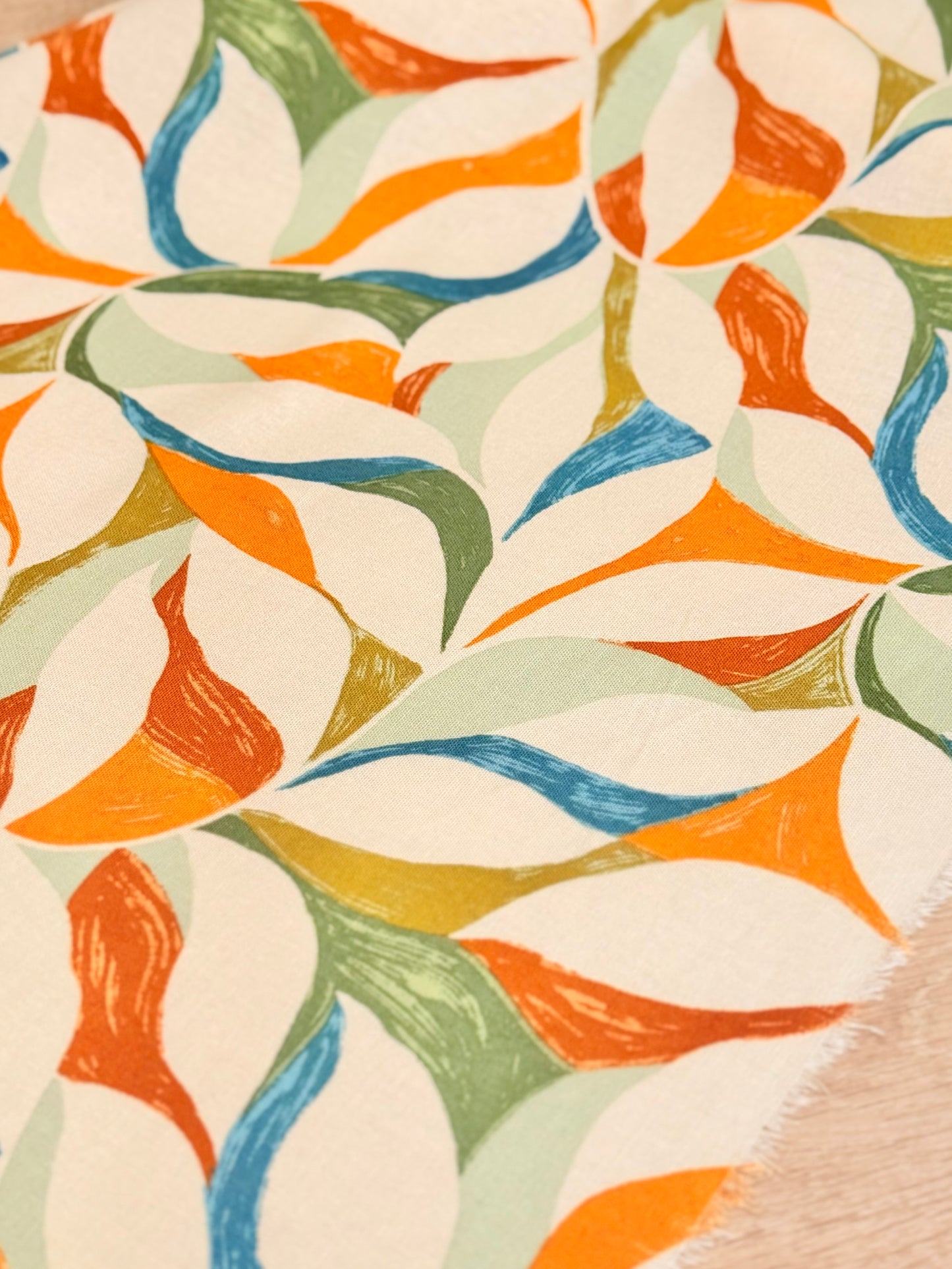 Printed Linen Color Flow
