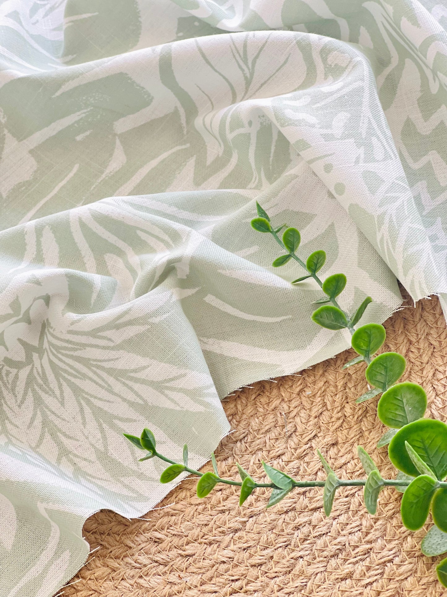 Printed Linen Island Botanics