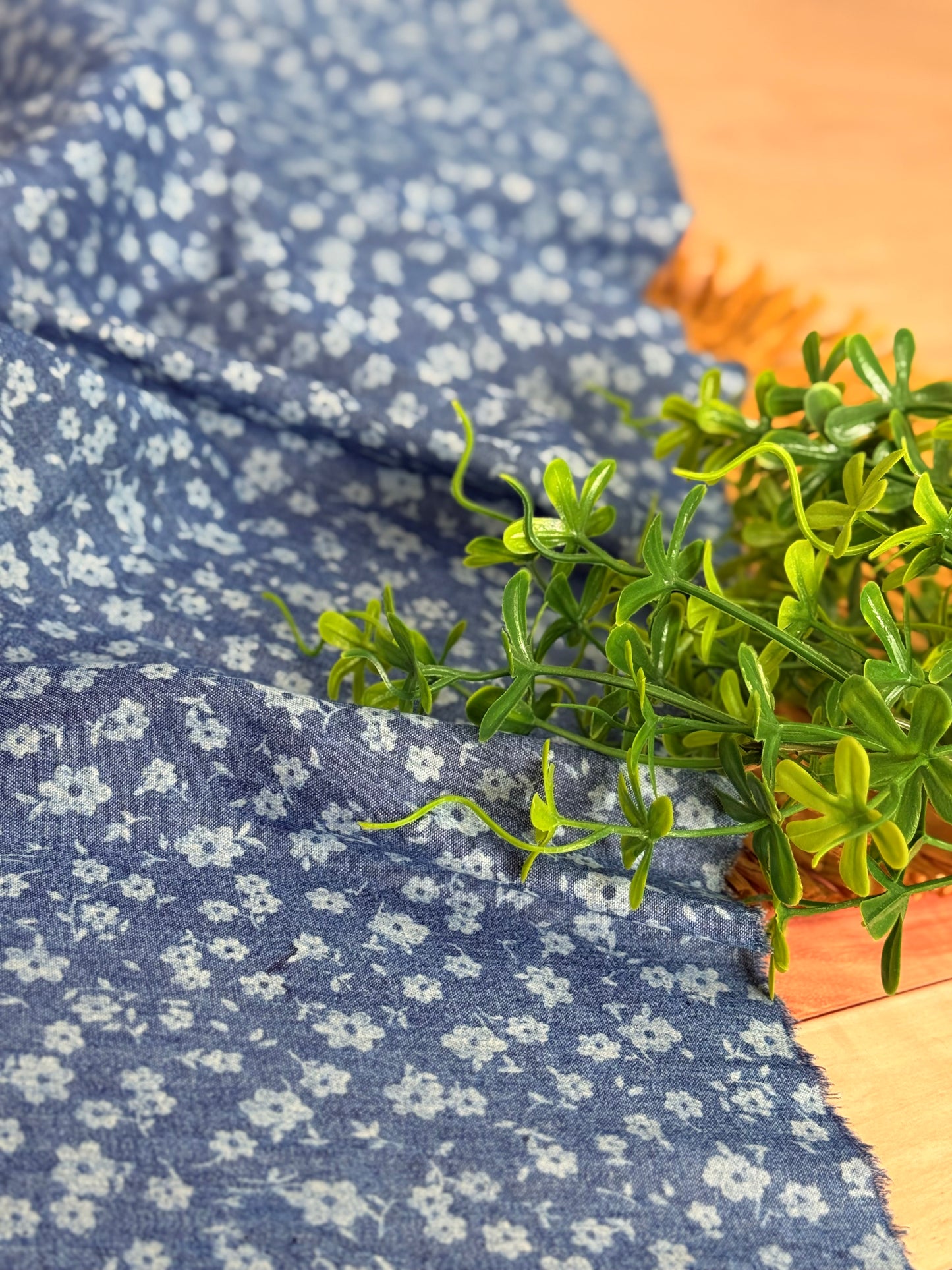 Printed Denim Blossom