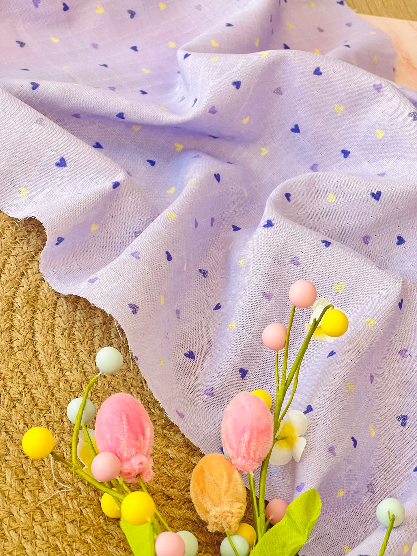 Muselina Shiny Heart