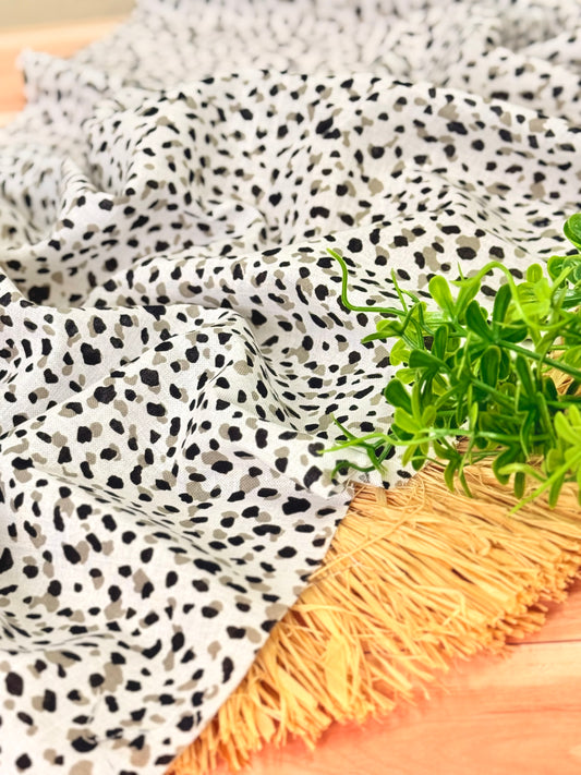 Printed Linen Savanna Dots