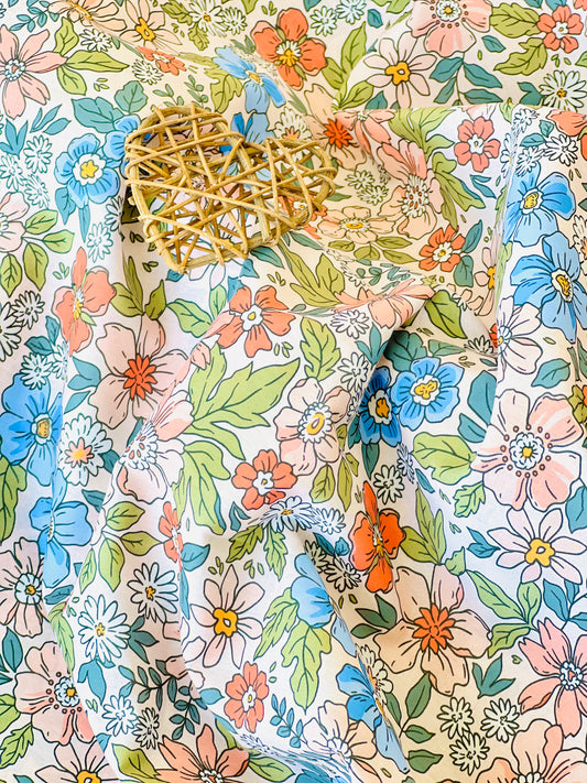 Printed Cotton Flowers 02