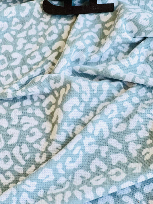 Printed Waffle Fabric Jaguar