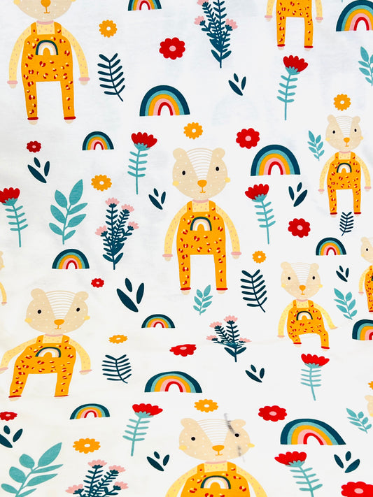 Printed Cotton Jersey Squirrel